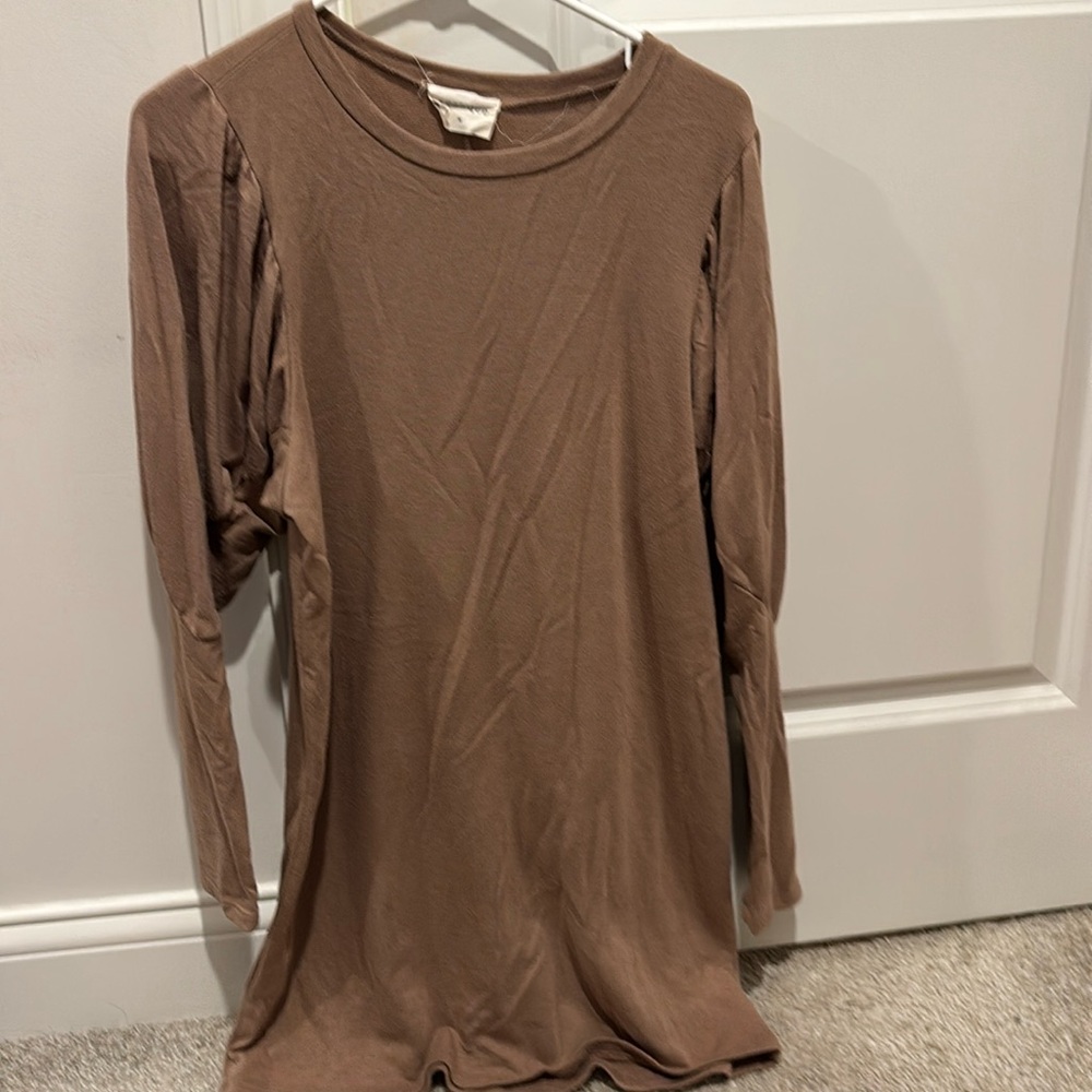 Tan Vestique Dress Medium